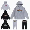 Survêtements pour hommes Trapstar London Sweat-shirt de sport 2 pièces Sweat à capuche et pantalon Automne Hiver Sweat-shirt Trapstar Shooters Long Imprea Lettre 14