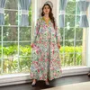 Roupas étnicas Eid Party Muslim Dress Mulheres Abaya Lapela Ramadan Mubarak Jalabiya Diamante Dubai Islam Robe Caftan Floral Maxi Vestido 2024