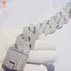 Lifeng Jewelry Y Diamond Big Size Link Ice Men Hiphop VVS Moisanite Cuban Chain Bracelet