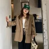 Kombinezony damskie UNXX Plus w rozmiarze 2024 Spring/Autumn Designer Retro Jacket - Elegancka sztuczna dwuczęściowa blezer dla zakręconych kobiet kobiety biura