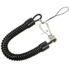 Keychains 10 PCS Black Phone Cord Spring For Key Chain Swivel Keyring Canoeing Surfing 124A