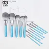 Makeup Brushes MyDestiny- Blue Iris 13pcs Makeup Brush Set Kit Super Soft FiberHigh Quality Face Eye Foundation Eyeshadow Powder Brush Q240126