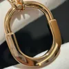 Designer Brand New Tiffays LOCK Necklace Lock Head Padlock Medium Smooth Faced Diamond Plated 18K Gold Fashion Elegance