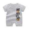 Zomer kinderkleding sets designer baby rompertjes korte mouwen pasgeboren baby klimmen kleding pyjama katoen meisje jongen jumpsuit outfits