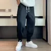 Spodnie dla mężczyzn spodnie joggera szare spodnie torowe w stylu hip hop w stylu dresowe mężczyźni 240123