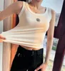 Womens Tank Top Summer Slim Sleeveless Camis Croptop Outwear Elastic Sports Knitted Tanks