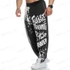 Pantalon homme Noir séchage rapide Joggers pantalon hommes pantalons de survêtement automne course survêtement Gym Fitness entraînement pantalon ample mâle entraînement bas T240126