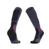 Sports Socks Professional Men Merino Wool Ski Socks Outdoor Sports Thicked Terry Keep Warm Knee High Long Skiing Snowboard Handing Socks YQ240126