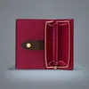 M69432 femmes mode fuchsia rose brun designer luxe juritte portefeuille sac à bourse clés clés porteurs de cartes décontractées portefeuilles hachés zippy1813570