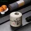 Stoare Tea Caddy Керамическая фарфоровая посуда Чайная влагостойкая герметичная пробковая тканевая крышка Банка для хранения 240119