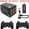 Spelkontroller Joysticks Game Stick 4K X2 64GB 30K+ JOGOS Super Play 1 SP Atari Game Boy E Outros YQ240126