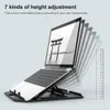 Tablet PC Stands Portable Foldable Adjustable Anti-slip Laptop Tablets Support Bracket Stand Multifunction Laptops Cooling Holder YQ240125