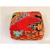 Mobília do quarto Almofada de chão Er Marroquino Persa Tribal Bohemian Rug Pufe Bean Bag Travesseiro Boho Square Footstool Drop Delivery Home Otfmv