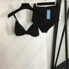 Tasarımcı Bikini Mayo Yaz Seksi Mayo Tarafı Üçgen Etiket Üçgen ile Üçgen Yüksek Belli Külotlu Kadın Giyim