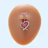 Anelli per campanello per ombelico Bella farfalla d'amore Anello per ombelico a cinque stelle Confezione per piercing all'ombelico Accessori per bady Gioielli per piercing all'ombelico di nicchia di moda YQ240125