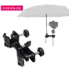 Cortinas portátil para fotografía al aire libre, soporte para paraguas, trípode para cámara, Clip de fijación para paraguas, accesorios de fotografía impermeables