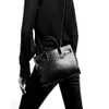 Saco de designer sac de jour bebê acordeão ruched clássico bolsas crocodilo em relevo couro cruz corpo feminino saco luxo