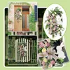 Decorative Flowers Easter Wreath Door Decorations 12 Inches Spring Large Lighted Christmas Outdoor Half Multi Season