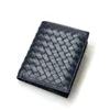 メンズウォレットデザインハイグレードの本物の革の財布複数のカードスロットカジュアルレトロレザー織りウォレット大容量ハンドバッグとゼロウォレットHDMBAGS2024