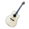 41D barrel full solid wood black finger acoustic guitar 00