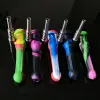 Nectar Collector Pipes Accessoires avec 14mm Titanium Tip Nail Silicone Caps Concentré Huile Rigs Dab Straw Starter Kits 11 LL