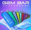 Autentico GEM BAR 10000 sbuffi Sigarette elettroniche usa e getta Dispositivo ricaricabile Vape pod con schermo LED intelligente mostra batteria e-liquid 20 ml preriempito 15 gusti in stock