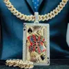 Pendentifs Portrait personnalisés en argent 925, or véritable Vvs Moissanite Hip Hop, émail glacé, bijoux de haute qualité