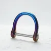 Rings Titanium Car Keyring Filla a ferro di cavallo Torchia a colori al forno leggero per porta tastiera Strumento EDC Strumento di alta qualità Miglior regalo