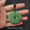 Collane con pendente 1 pz Moda Giada Verde Intagliato a mano Drago Collana Cava Multicolor Amuleto Cinese Donna Uomo Regalo Gioielli Fortunati