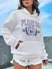 Bluzy bluzy bluzy damskie Floryda 1988 Slogan retro kreatywny wzór z kapturem bake woma moda sport