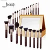 Makeup Brushes Jessup Makeup Brushes Set 15-25st Makeup Brush Eyeshadow Blending Powder Foundation Blusher Concealer Cosmetics Storage Box Q240126