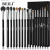 Make-up-Pinsel BEILI 15/17-teiliges professionelles Make-up-Pinsel-Set, natürliches Haar, Lidschatten-Mischung, Augenbrauen, Pony, Ziegenborsten, Make-up-Pinsel-Sets Q240126