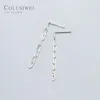 Dangle Earrings Colusiwei Classic 925 Sterling Silver Oval Chain Drop for Women Geometric Earringファッションジュエリー2024