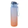 Bouteilles d'eau litre bouteille de Sport avec marqueur de temps tasse anti-fuite motivationnelle Portable pour le Sport de plein air Fitness