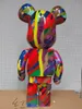 Najnowszy 1000% 70 cm Niedźwiedź Trend Line Fashion Bear Figures Figure For Collectors Bearbrick Art Model Dekoracja