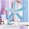 Ventilatori Mini ventilatore elettrico 5 foglie Clip Breezer Cooler Passeggino S Mtifunction Cartella da tavolo appesa a parete Itas6632A Consegna di goccia Dhoa5