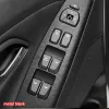 Auto Styling Zwart Carbon Decal Autoruit Lift Knop Schakelpaneel Cover Trim Sticker 4 stks/set Voor Hyundai IX35 2010-2017