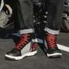 Bottes de Moto légères pour hommes, chaussures de course de Motocross, respirantes, antidérapantes, bottes d'équitation tout-terrain, rouges, chaussures de voyage, été