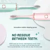 Tandenborstel 18 versnellingen Sonische tandenborstel Elektrische slimme timer USB Snel opladen Tandenborstel IPX7 Waterdicht Ultrasone tandenborstel voor volwassenen J272