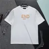 New Men's Summer Loose T-shirt Fashion Pure Cotton Short Sleeve Luxury Letter Graffiti Pattern T-shirt M-3XL