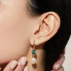 Earrings ROXI 925 Sterling Silver Malachite Jewelry Highquality Finger Rings Necklace Malachite Earrings For Women Bride Wedding Gift