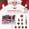 Party Decoration Glitter Christmas Balls Ornament Tree Decorations Ball Ornaments Decor Decorative Hangings Set Of 34