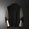 Maglioni da uomo 2024 Autunno Contrasto Colore Cardigan Moda Strisce Maglione Sueter Hombre Los Hombres Abrigos