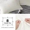 Conjuntos de ropa de cama Funda de edredón de algodón lavado Estilo Ins Agradable para la piel Dormir desnudo Juego de cuatro piezas Color sólido simple Sábana doble para niños