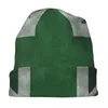 Baretten Groen Verontruste Union Jack Vlag Motorkap Hoeden Gebreide Muts Cool Street Skullies Mutsen Unisex Warme Cap voor tweeërlei gebruik