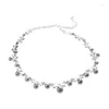 Collane con ciondolo Gioielli da sposa in stile coreano Set di orecchini con collana di perle bianche a forma di farfalla con strass di cristallo