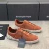 Zegnas – chaussures décontractées en cuir pour hommes, nouvelle tendance, coupe basse, One Step, paresseux