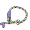 Dog Collars Durable Nylon Pet P Chain For Medium Large Dogs Slip Training Lead Puppy Big Leash Collar Pug Traction Rope Mascotas Leashes