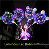 파티 장식 20 인치 빛나는 Bobo 풍선 투명한 LED LIGHT BALLOONS 생일 웨딩 드롭 배달 홈 GA DHRMO