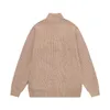 여자 니트 스웨터 디자이너 재킷, 유니esx 스탠드 업 칼라 지퍼 가디건, 금속 삼각형 캐주얼 코트